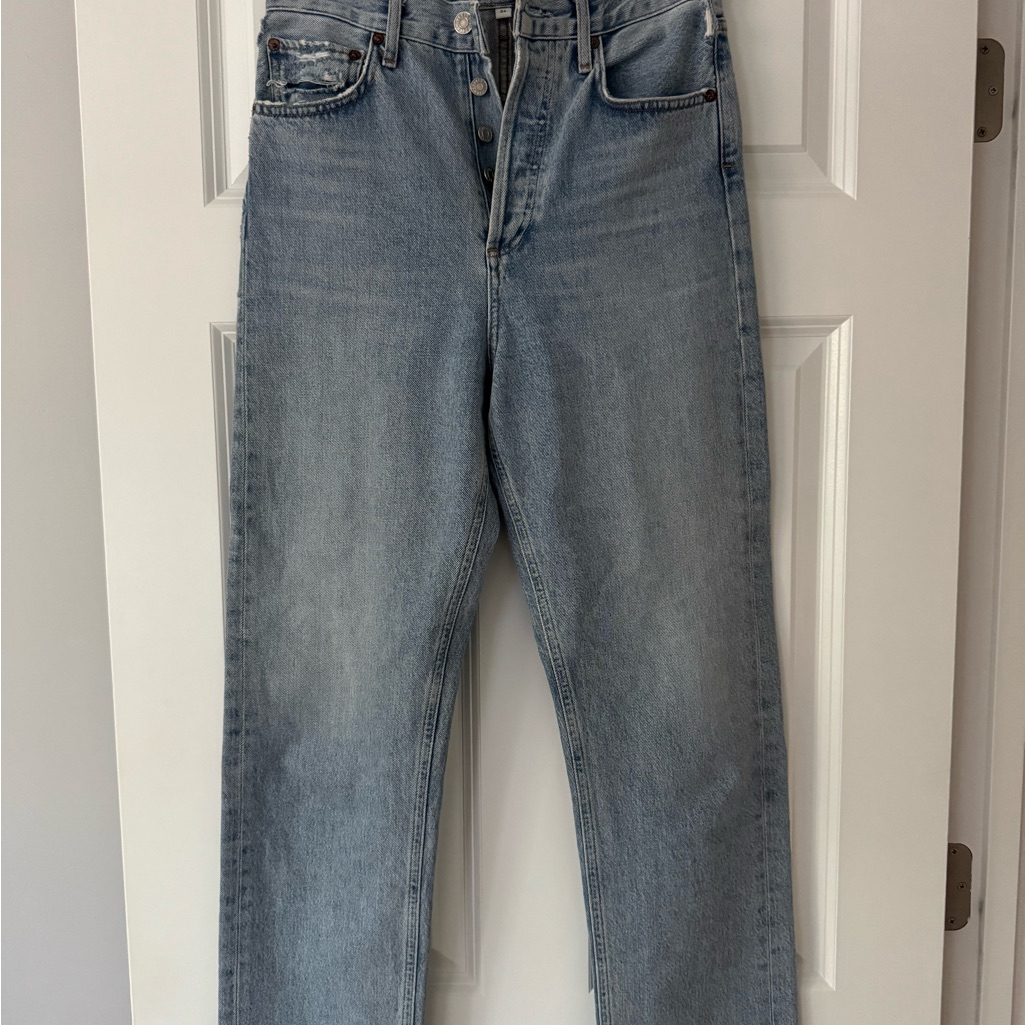 Agolde Classic Denim Straight Leg Jeans